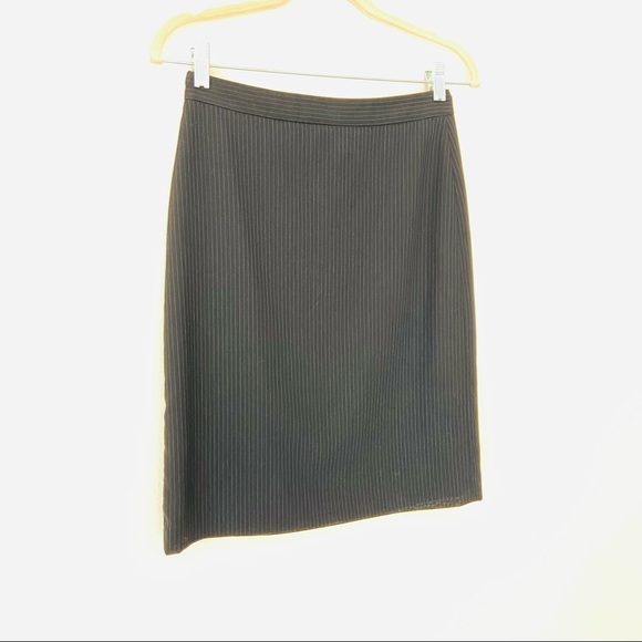 DKNY wool blend striped pencil midi skirt - Picture 9 of 9